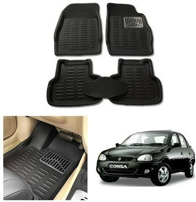 After cars Plastic 3D Mat For  Renault Corsa(Black)