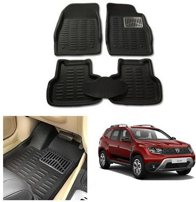 After cars Plastic 3D Mat For  Renault Duster(Black)
