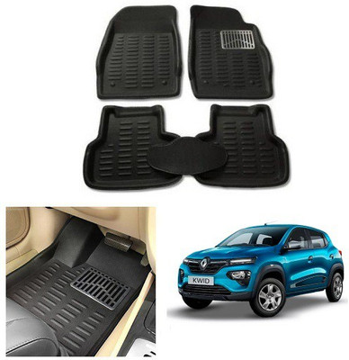 After cars PVC Standard Mat For  Renault Kwid(Black)