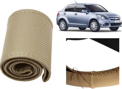 arneja trading company Hand Stiched Steering Cover For Maruti Swift Dzire(Beige, Leatherite)