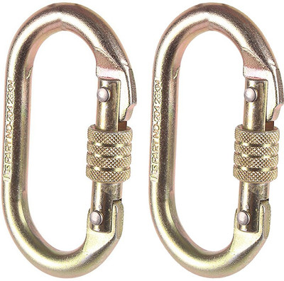 Industrial Business Solution Safety Carabiner MS Locking Carabiner Locking Carabiner(Gold)