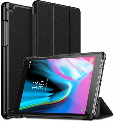 Robustrion Flip Cover for Samsung Galaxy Tab A 8 inch(Black, Magnetic Case, Pack of: 1)