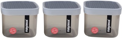 NAYASA Plastic Utility Container  - 750 ml(Pack of 3, Grey)