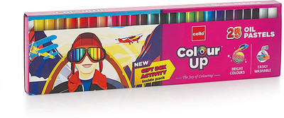 Cello ColourUp Oil Pastel 25 shades(Set of 1, Multicolor)