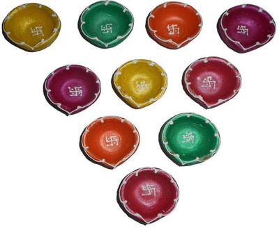 SKY TRENDS Diya Set Pottery (Pack of 50) Table Diya Set(Height: 5 inch)