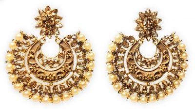 Guruji Mart ETHNIC CHANDBALI EARRING Metal Chandbali Earring