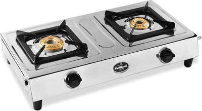 Sunflame Smart Stainless Steel Manual Gas Stove(2 Burners)