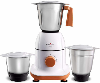 Kenstar Kitchen Master Maxxo 500 Mixer Grinder (3 Jars, White)