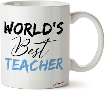 FirseBUY World's Best Teacher Ceramic Coffee Mug(325 ml)