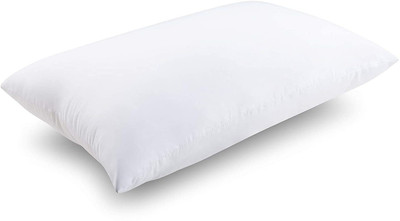 SOWKOS Cotton Solid Sleeping Pillow Pack of 1(White)