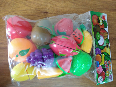 Vraj Realistic Sliceable Cutting Play Kitchen Toy with Fruits, Vegetables, Knife, Plate and Cutting-Board for Kids (Multicolored) - Set of 12 pecs…