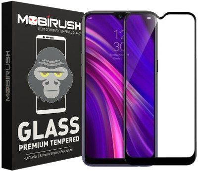 MOBIRUSH Edge To Edge Tempered Glass for Realme C3(Pack of 1)