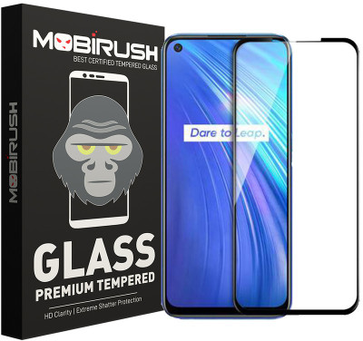 MOBIRUSH Edge To Edge Tempered Glass for Realme 7(Pack of 1)