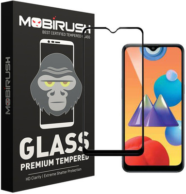 MOBIRUSH Edge To Edge Tempered Glass for Samsung Galaxy M01s(Pack of 1)