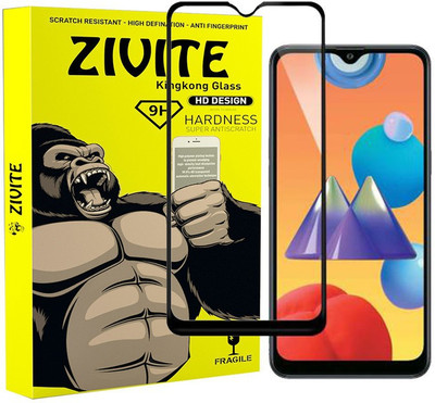 ZIVITE Edge To Edge Tempered Glass for Samsung Galaxy M01s(Pack of 1)