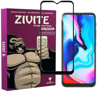 ZIVITE Edge To Edge Tempered Glass for Moto E7 Plus(Pack of 1)