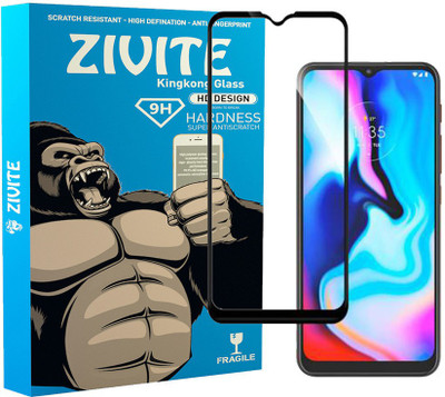 ZIVITE Edge To Edge Tempered Glass for Moto E7 Plus(Pack of 1)