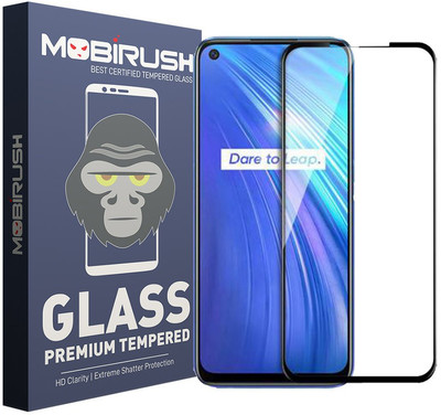MOBIRUSH Edge To Edge Tempered Glass for Realme 7(Pack of 1)