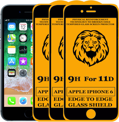 HQ Protection Tempered Glass Guard for Apple iPhone 6(Pack of 3)