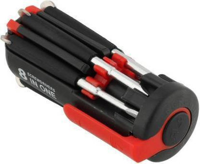 GVJ TRADERS Multi Function Tool and 6 LED Light Torch Precision Screwdriver (Pack of 1) Combination Screwdriver Set(Pack of 1)