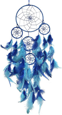 goldy traders Feather Dream Catcher(29.5 inch, Blue)