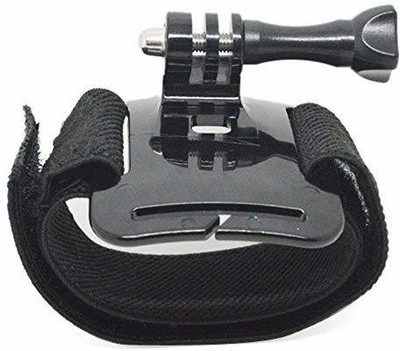 Stela 360 Degree Rotating Band Glove Style Camera Wrist Strap Hand Mount Strap(Black)
