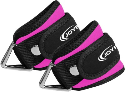 Joyfit Adjustable Straps for Cable Machine, Leg Extensions & Curls - Neoprene Padded Ankle Support(Pink)