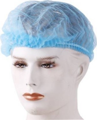 PADMAJA Disposable Bouffant Caps for Surgical,Restaurants & Home Use,100 PCs,Blue Surgical Head Cap (Disposable) Surgical Head Cap(Disposable)