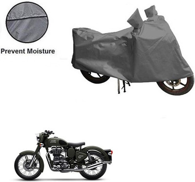 RPSENTTERPR Waterproof Two Wheeler Cover for Royal Enfield(Battle, Grey)