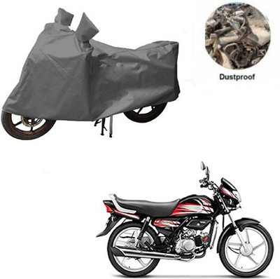 MOTOWORLD Waterproof Two Wheeler Cover for Hero(HF Deluxe, Grey)