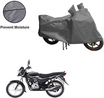 MOTOWORLD Waterproof Two Wheeler Cover for Bajaj(Platina 100 DTS-i, Grey)