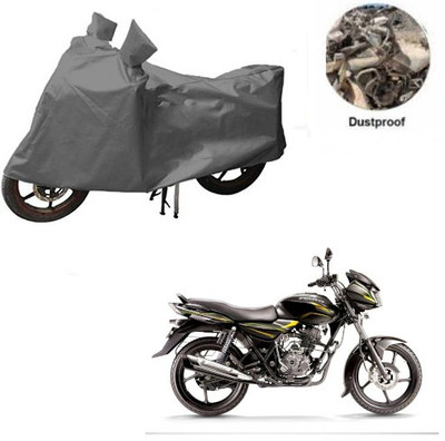 MOTOWORLD Waterproof Two Wheeler Cover for Bajaj(Discover 100 DTS-i, Grey)