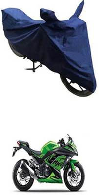 Wild Panther Two Wheeler Cover for Kawasaki(Ninja 300, Blue)