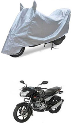 Z Tech Two Wheeler Cover for Bajaj(Pulsar 135 LS DTS-i, Silver)