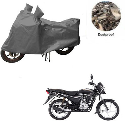 MOTOWORLD Waterproof Two Wheeler Cover for Bajaj(Platina 100 DTS-i, Grey)