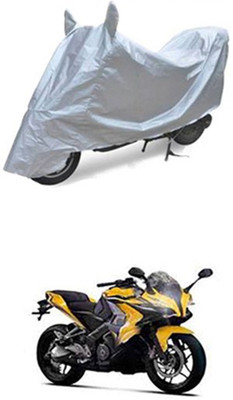 Z Tech Two Wheeler Cover for Bajaj(Silver)