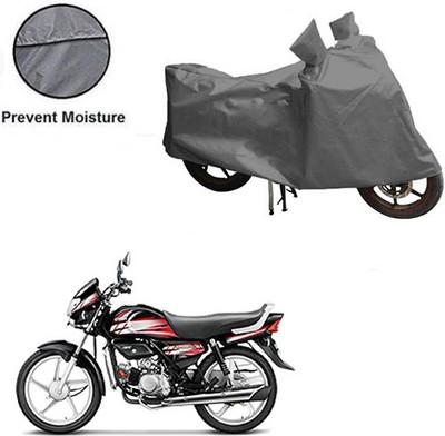 MOTOWORLD Waterproof Two Wheeler Cover for Hero(HF Deluxe, Grey)