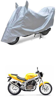 Z Tech Two Wheeler Cover for Kinetic(Silver)