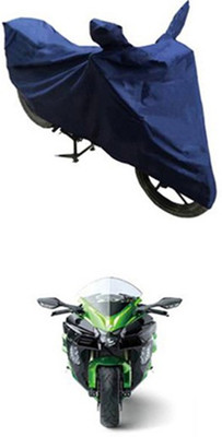 Z Tech Two Wheeler Cover for Kawasaki(Blue)