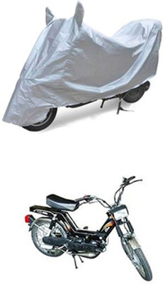 Z Tech Two Wheeler Cover for Kinetic(Silver)