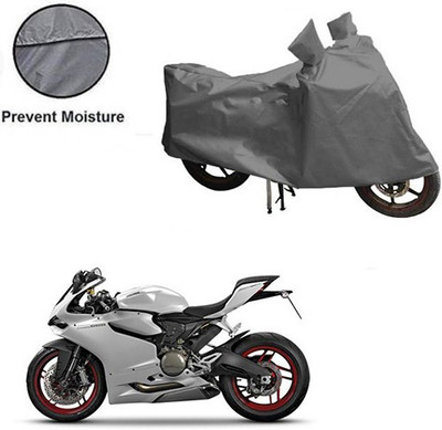 MOTOWORLD Waterproof Two Wheeler Cover for Ducati(899 Panigale, Grey)