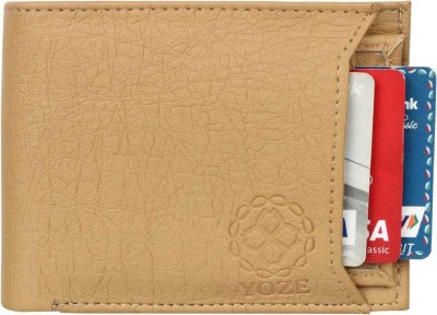 DECO HIDE Men Beige Artificial Leather Wallet(9 Card Slots)