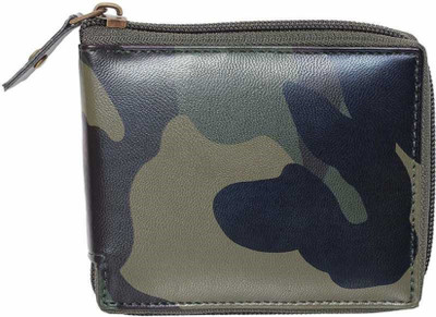 DECO HIDE Men Casual Green Artificial Leather Wallet(5 Card Slots)