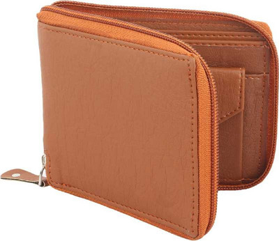 Shiv Men Tan Artificial Leather Wallet(5 Card Slots)