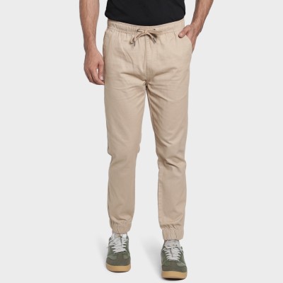 RED TAPE Regular Fit Men Khaki Trousers