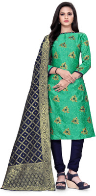 Diva's Choice Cotton Silk Self Design Salwar Suit Material
