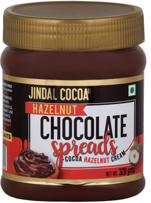 Jindal Cocoa Chocolate Hazelnut Cream Spread Vegetarian, no Artificial Flavours, no Palm Oil and no Preservatives(320 g)