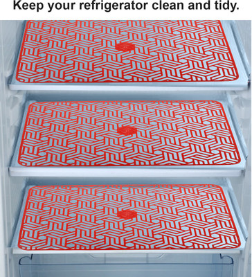 E-Retailer Fridge Mat(Width: 30 cm, Red)