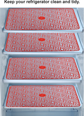 E-Retailer Fridge Mat(Width: 30 cm, Red)