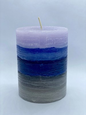 Parkash Candles Shades Of Blue Scented candle 3X4 Candle(Blue, Pack of 12)